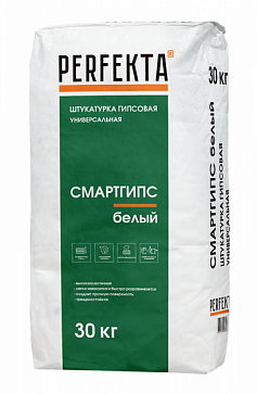 Штукатурка гипсовая Perfekta Смартгипс белая, 30 кг
